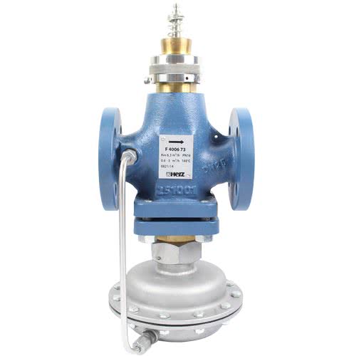 HERZ pressure-independent control valve PN16 in flanged design, district heating primary