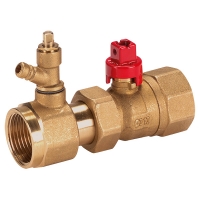 Ball valve for expansion tank connection, PN 10