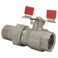 Ball valve with T-handle (sheet steel galvanised), PN 25