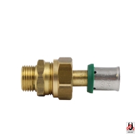 HERZ-PIPEFIX – Press fitting screw connection with MT flat-sealing