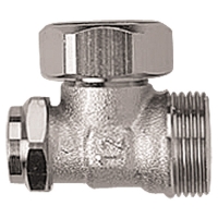 HERZ-RL-4 single shutoff valve – angle model for two-pipe operation