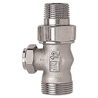 HERZ-RL-4 single shutoff valve - straight model for two-pipe operation