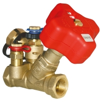 HERZ commissioning valve with integral orifice and capillary connection