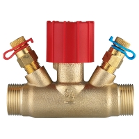 Regulating valve, straight body with  test points G (male thread)