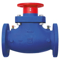 STRÖMAX-GF with linear characteristic graph. STRÖMAX-GF, commissioning valve for differential pressure measurement in flanged design, staight body with test points