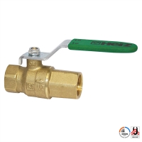 Ball valve with lever handle and backflow preventer, PN 16