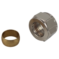 Compression adapter, metallic seal