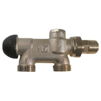 HERZ-VTA-50 four-port valves for two-pipe systems with pre-adjustable upper thermostatic insert