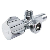 HERZ double angle ball valve for potable water systems