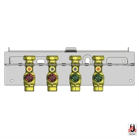 Pre-installation bracket for HERZ continuous-flow water heater