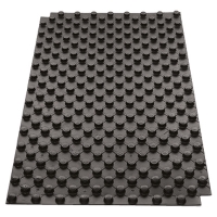 Studded panel, black polystyrene