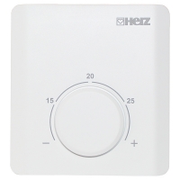 Electronic room thermostat including cooling