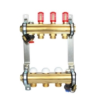 ГЕРЦ-комплект штанговых распределителей для напольного отопления DN 25 (3 л/мин) с расходомерами.
