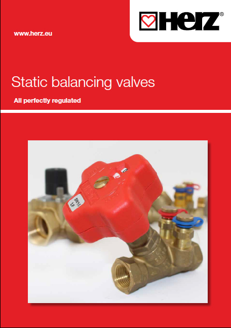 Static balancing valves