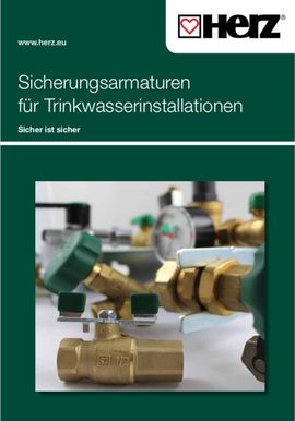 Sicherungsarmaturen für Trinkwasser-<br>installationen 