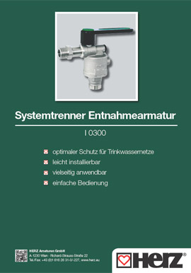 Systemtrenner 
																							<br> Entnahmearmatur I0300